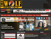 Tablet Screenshot of 967thewolf.com
